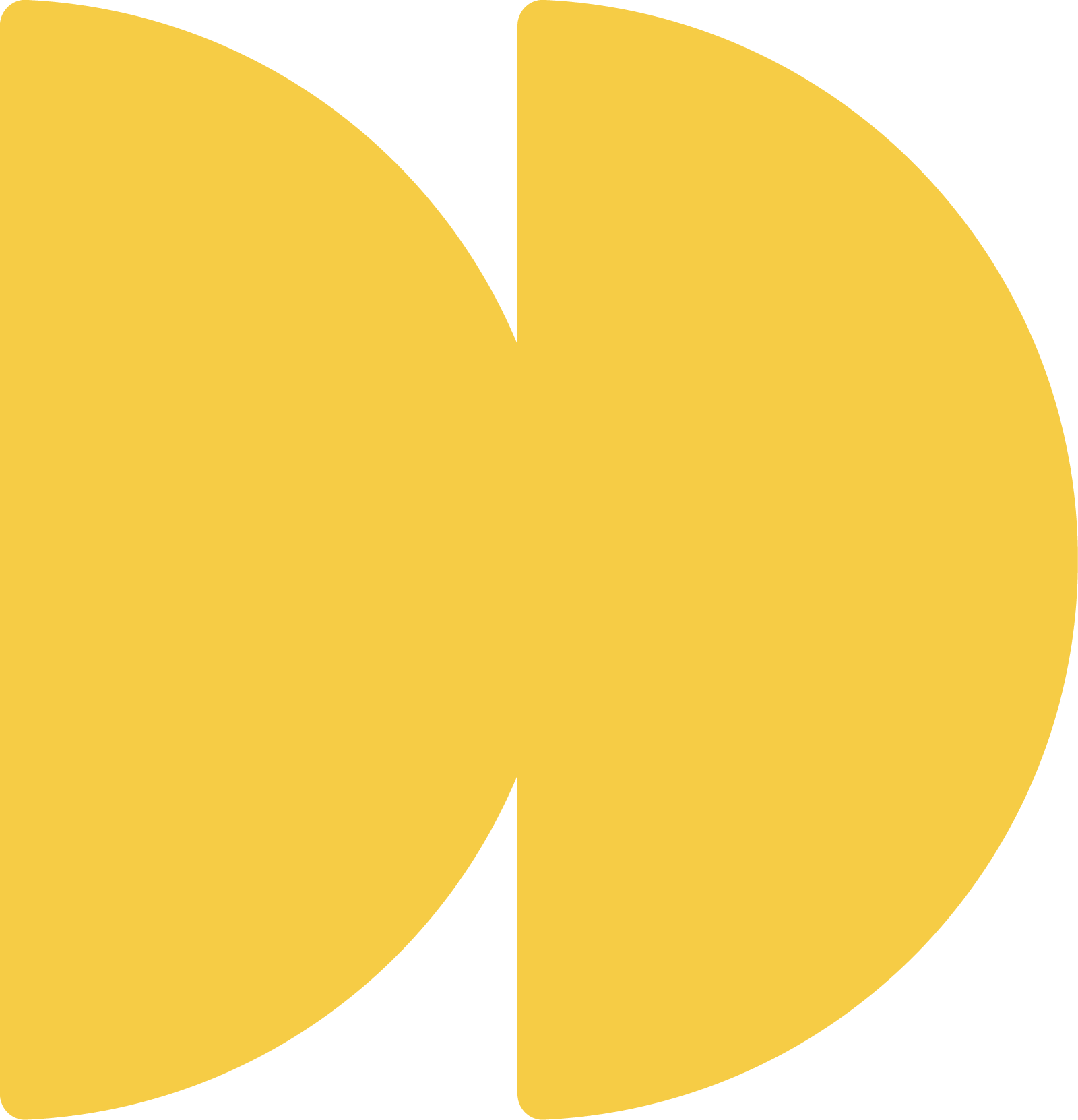 Yellow Stacked Half Circles